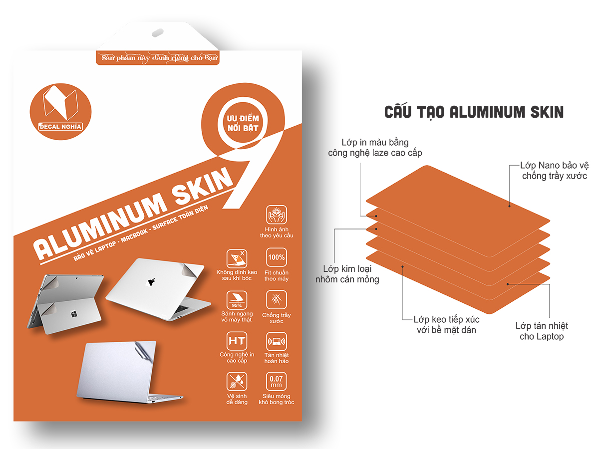 Aluminum Skin Dán Surface Chiếc Vỏ Nhôm Hoàn Hảo